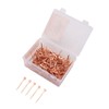 250Pcs Horseshoe Nails Copper Plated Rustproof Equestrian Riding Equipment Pet