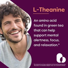 BESTVITE L-Theanine 200mg (120 Vegetarian Capsules) - No Stearates - Vegan - Non GMO - Gluten Free