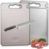 Titanium Chopping Board: 31 x 45 cm Stainless Steel Chopping