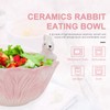 Holibanna Rabbit Bunny Ceramic Bowl Easter Fruit Bowls Easter Salad