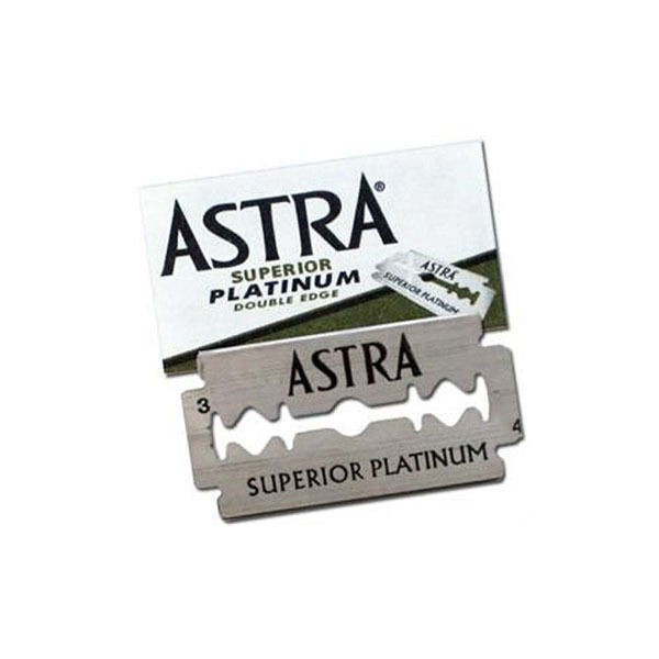 5 Pc Astra Superior Platinum Double Edge Shaving Razor Blades