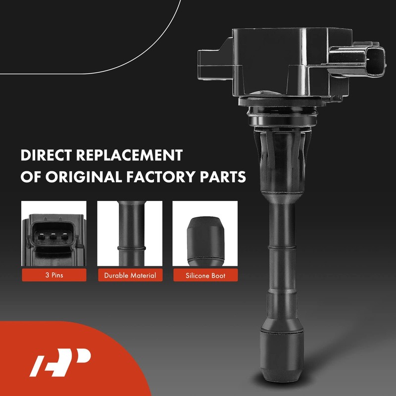 A-Premium Set of 6 Ignition Coil Pack and Iridium Spark
