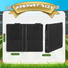 Marspark 1 Pcs Umpire Lineup Card Holder - Magnetic Leather Referee Card Holder for Soccer Volleyball Rugby Baseball Matches