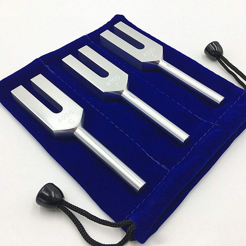 Enkomy 3 Pieces Angel Tuning Fork Set, 4096 Hz Wonderful