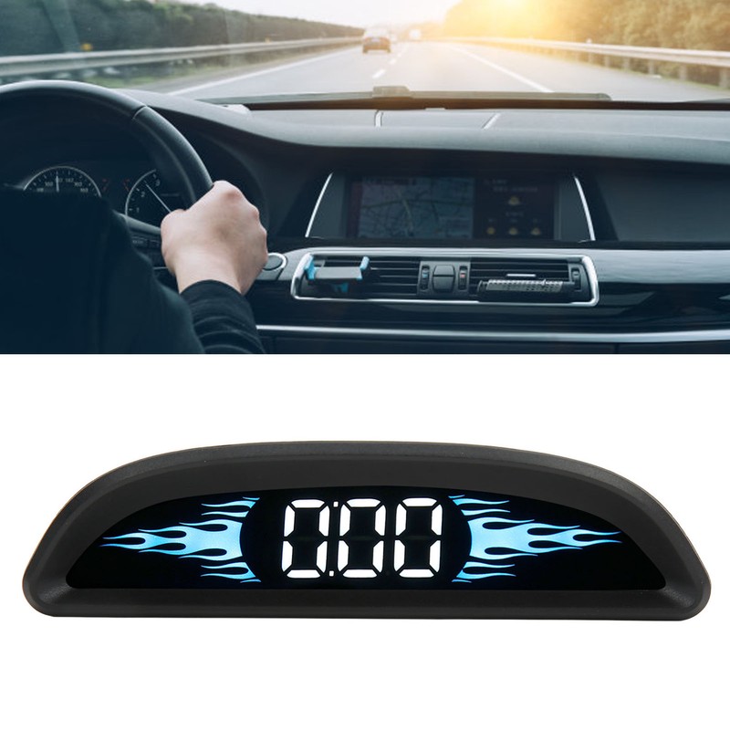 Car HUD Display Digital Universal Windshield Screen Display with Mileage