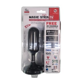 Magic Stick TV MS-55max  Jumbo 4k indoor Antenna Fire Stick TV HDTV 1080P HD - Black