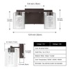 SineRise 2-Light Bronze Vanity Light with 3 Color Modes (3000K/4000K/6000K),