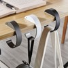 ZAAWUUT Metal Table Hooks, Desk Edge Hanging Hooks, C Shaped