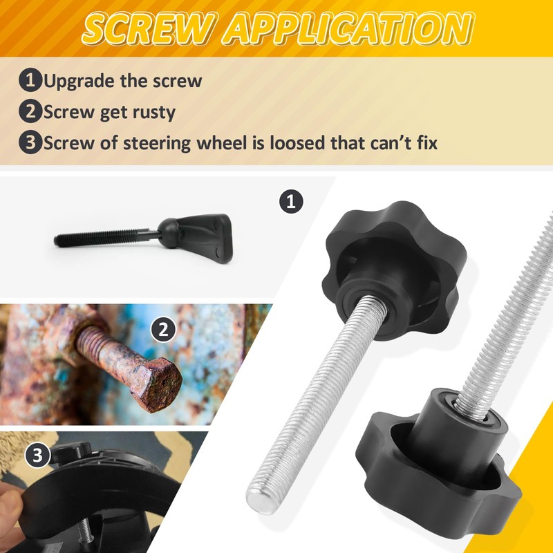 Pack of 2 M10 x 80 mm Clamping Screws for