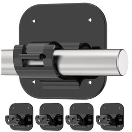 No Drill Curtain Rods for Windows – Renter Friendly, Self-Adhesive Curtain Rod Holder Easy Install, Adjustable Brackets, Supports Up to 20 Pounds, Perfect for Kitchen, Bedroom, and Bathroom