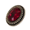 Craftisum 20 pcs Red Oval Rhinestone Metal Shank Sewing Coat