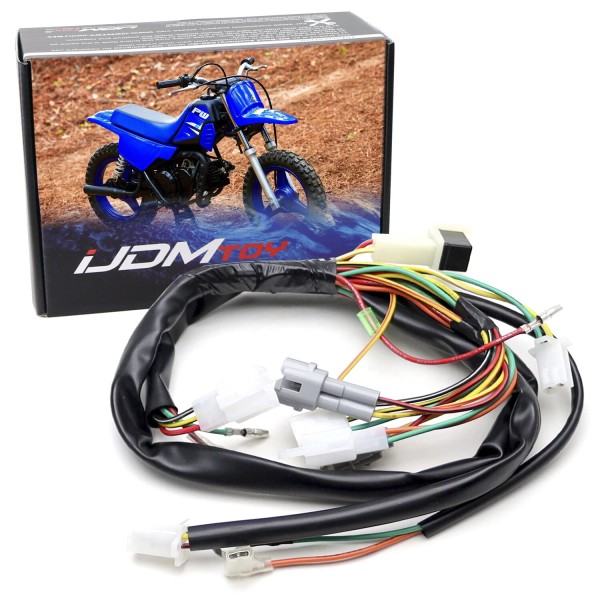 iJDMTOY Electric Engine Wire Loom Harness Replacement For Yamaha 1983-2006