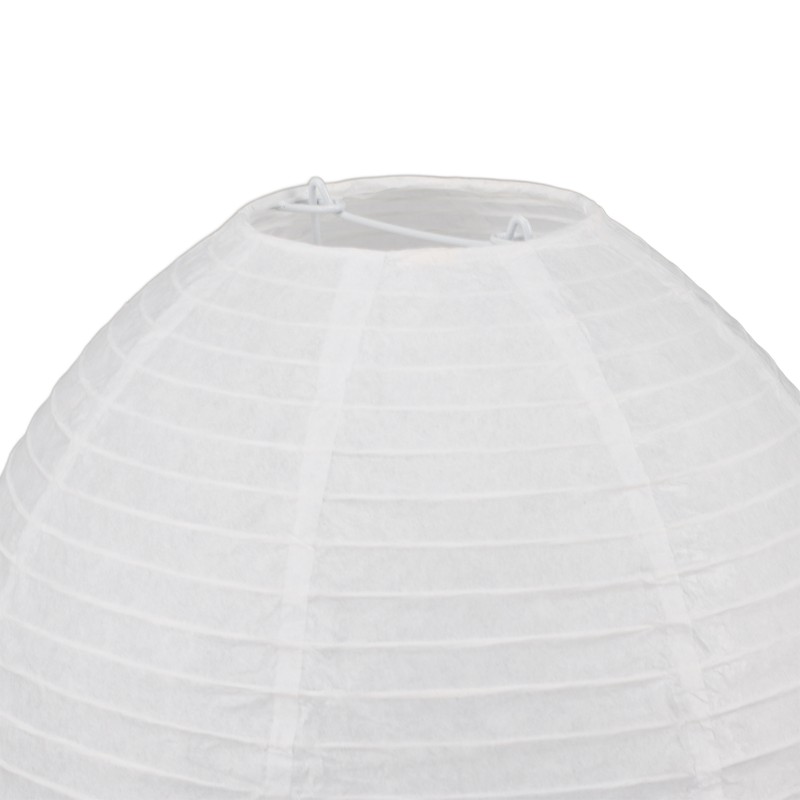 Lantern Table Paper Lamp Warm Light E14 Bulb Simple Installation