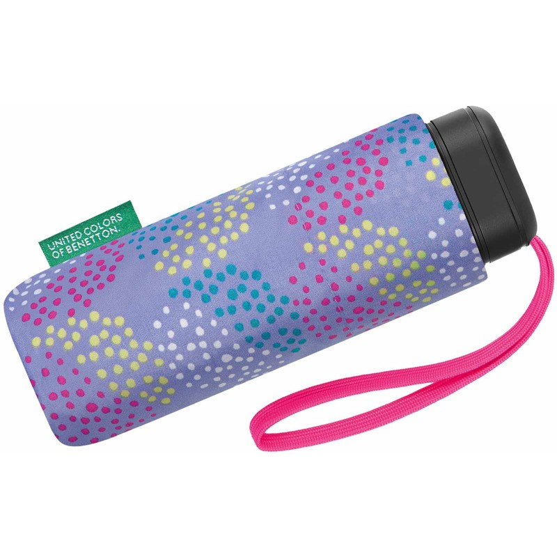 Benetton Pocket Umbrella Ultra Mini Flat Dots, Pop Dots Deep