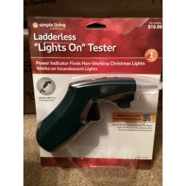 SIMPLE LIVING 750001 LADDERLESS "LIGHTS ON" TESTER LED POWER INDICATOR FREE SHIP