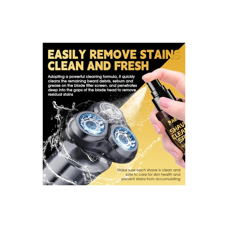 Razor Cleaner and Lubricating Oil Set for Razor Head, 120