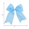 Sky Blue Jumbo Bow Clip with Tails