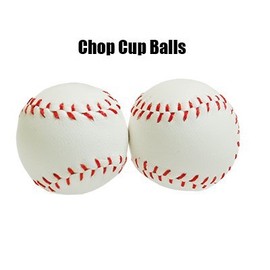 Chop Cup Balls Large White Leather Set of 2 by Leo Smesters