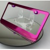 MotorVehicleParts Hot Pink Stainless Steel License Plate Frame w/ Aluminum