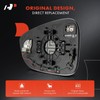 A-Premium Right Passenger Side Heated Mirror Glass with Backing Plate