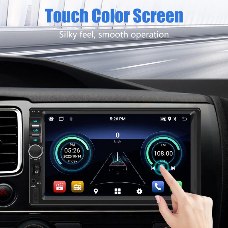 KEPEAK Double 2 Din Car Stereo Radio 7" Touch Screen