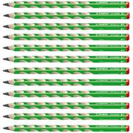 Handwriting Pencil - STABILO EASYgraph - Right Handed - Green - Box of 12 - 2B