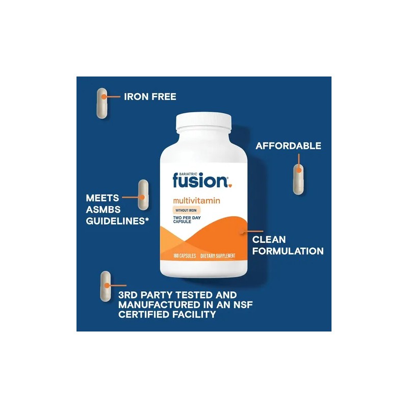 Bariatric Fusión Multivitamin Cirugía Bariatrica 180 Cápsulas