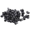 50 Pcs/Set LED Lamp Socket Diode Holder Nylon Black Clip