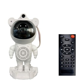 Spaceman Projector Light Fun Innovative Colorful Bluetooth Built in White Noise Star Projector Night Light for Bedroom Playroom Room Decoration 3W