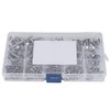 180 Pieces M3 M4 M5 M6 Stainless Steel Flat Head
