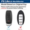 Heavy Zinc Alloy Key fob Case Cover with Keychain Compatible