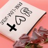 JXGZSO Motivational Christian Cosmetic Bag Peace Love Jesus Makeup Bag