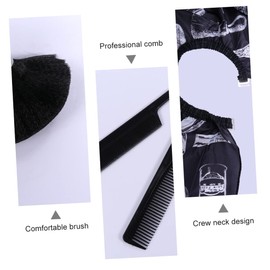 Mikinona 7pcs Professional Hair Cutting Set Hairdressing Accessories Cape Combs and Brushes for Home Salon and Barber Use