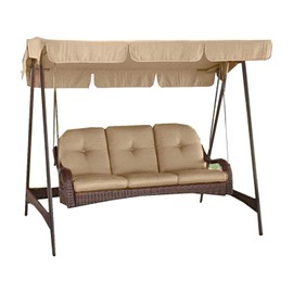 Azalea Ridge 3-Person Swing Replacement Canopy Top Cover - Replacement Cover Only - Swing Frame and Cushions are NOT Included