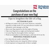 Blank Canada Red Nylon Pennant Flags - Size 12x18" -