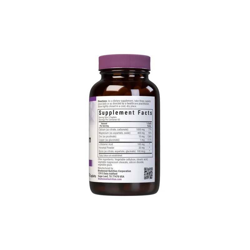 Bluebonnet Calcio Magnesio Zinc 180 Tabletas Salud Ósea