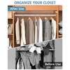 Heavy Duty Oval Closet Rod for Hanging Clothes, 29.5-51 Inch