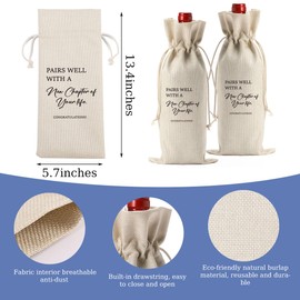 AASRR Farewell Gifts for Coworkers New Beginnings Gifts for Women Going Away Gifts for Friends Retirement Gifts for Women Men Goodbye Gifts for Coworkers Enjoy the Next Chapter Wine Bag