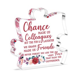 Gifts for Her, Romantic Girlfriend Gifts Acrylic Puzzle Piece Engraved Plaque for Couple Valentines Day Gifts for Her Gifts for Girlfriend Birthday Anniversary-You're My Missing Piece