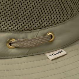 Tilley Mens Womens LTM8 Water Repellant Sun Protection Guaranteed for Life Airflo Mesh Hat Khaki