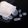 UUYYEO 100 Pcs Silicone Disc Earring Backs Flat Earring Stoppers