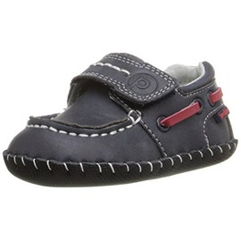 pediped Originals Norm Boat Shoe (Infant),Navy,X-Small (0-6 Months E US Infant)