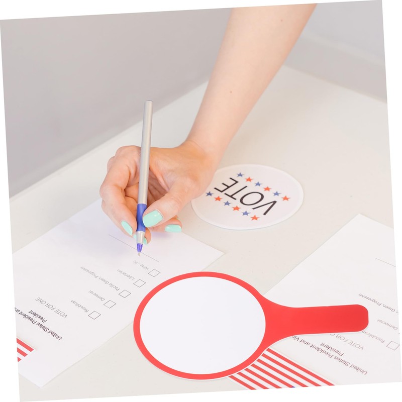 Operitacx Interactive Learning Tool 2pcs Whiteboard Paddles Dry Erase Answer