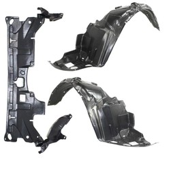 Parts N Go 2003-2007 Accord Sedan Fender Liner & Under Cover Splash Guard Driver & Passenger Side