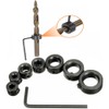 8Pcs Drill Bit Depth Stop Collar Set, Drill Depth Stop