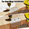 YUEHISY Adjustable Door Hinge Mortiser Kit - 3" to 5"
