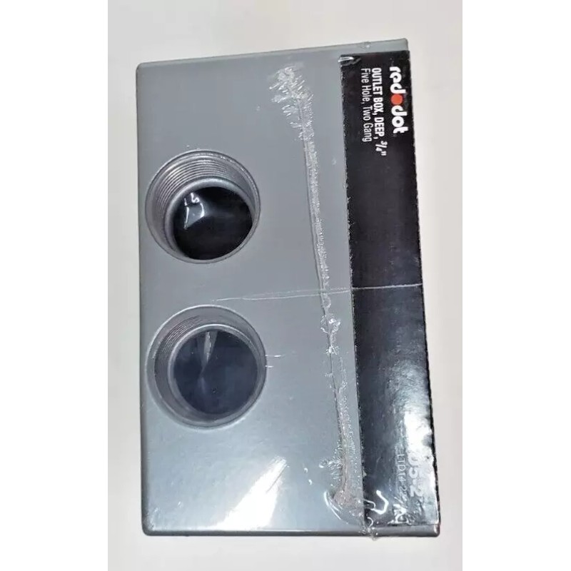 RED DOT 2IHD5-2 2-GANG UNIVERSAL WEATHERPROOF BOX WITH MOUNTING LUGS