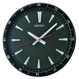 Seiko 14 Inch Kao Wall Clock, Black