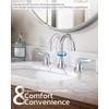 ARCORA Bathroom Sink Faucet 3 Hole, 8 Inch Widespread Bathroom