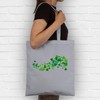Baumwolltasche - St. Patricks Day - Kleeblätter Glück Glücksbringer Shamrock